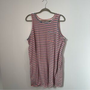 Sonoma Red and Blue Striped Dress